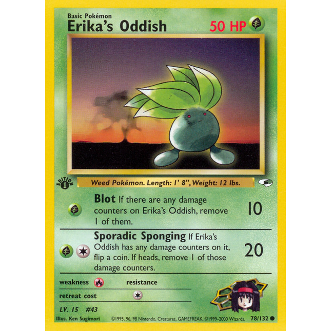 Erika's Oddish (78/132) [Gym Heroes 1st Edition]