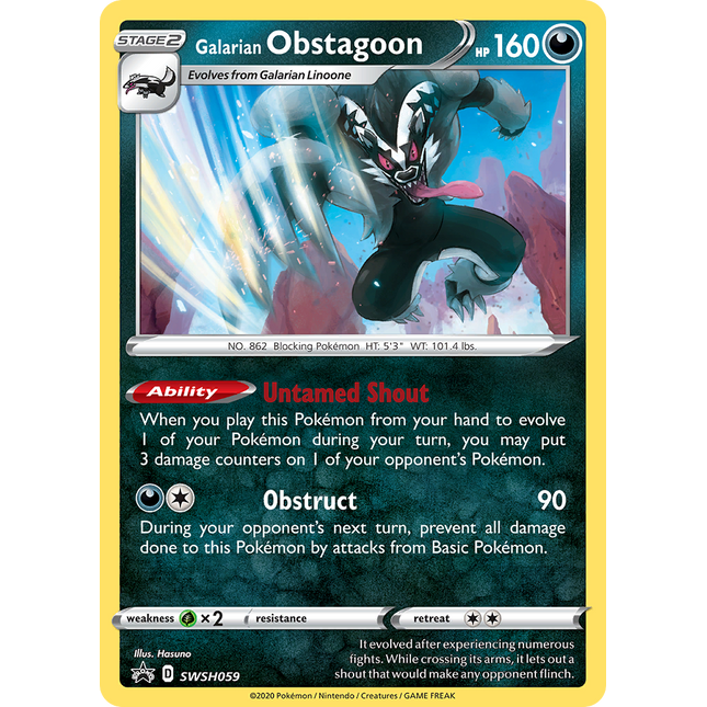 Galarian Obstagoon (SWSH059) [Sword & Shield: Black Star Promos]