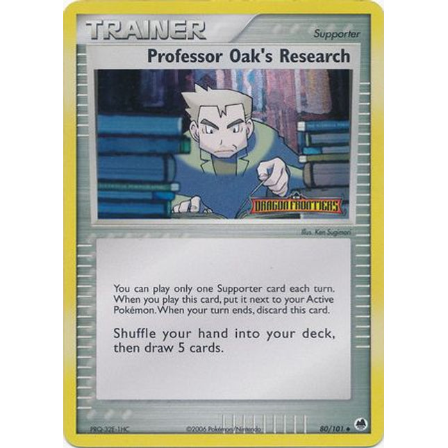 Professor Oak's Research (80/101) (Stamped) [EX: Dragon Frontiers]