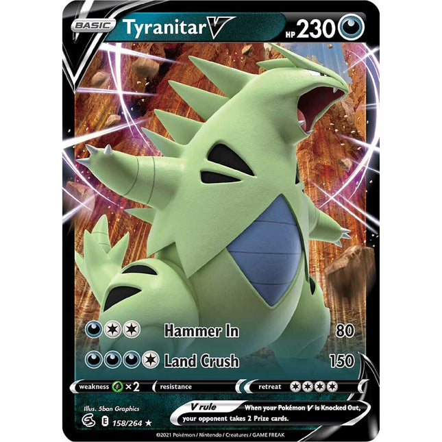Tyranitar V (158/264) [Sword & Shield: Fusion Strike]