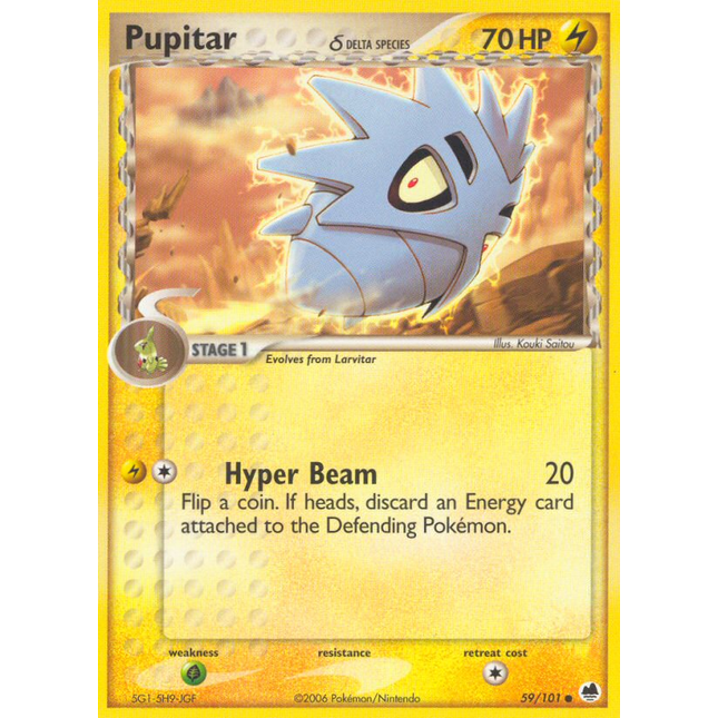 Pupitar (59/101) (Delta Species) [EX: Dragon Frontiers]