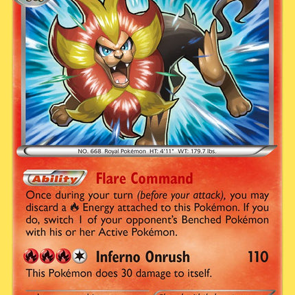Pyroar(12/119) (Cosmos Holo) (Blister Exclusive) [XY: Phantom Forces]
