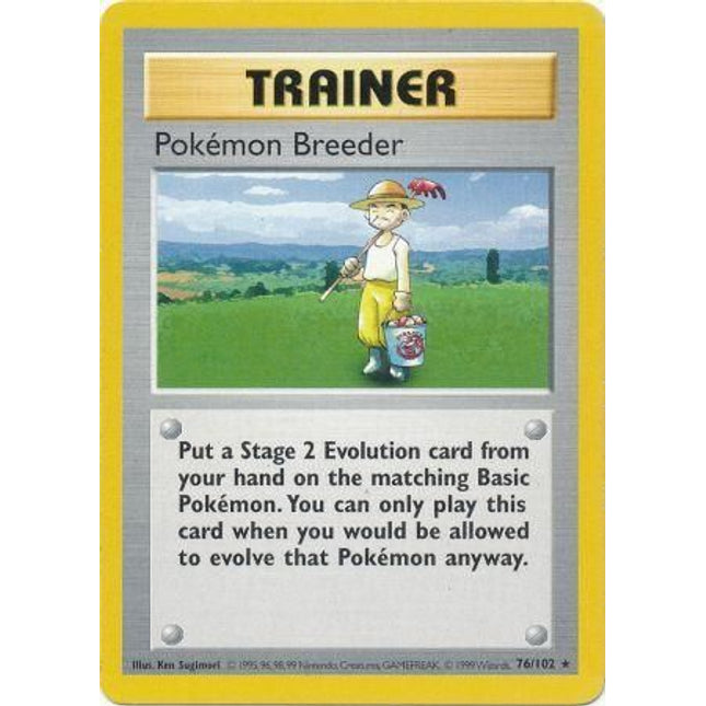 Pokemon Breeder (76/102) [Base Set Shadowless Unlimited]