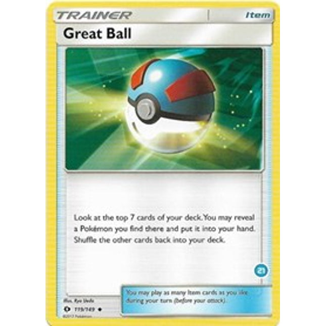 Great Ball (119/149) (Deck Exclusive #21) [Sun & Moon: Trainer Kit - Alolan Ninetales]