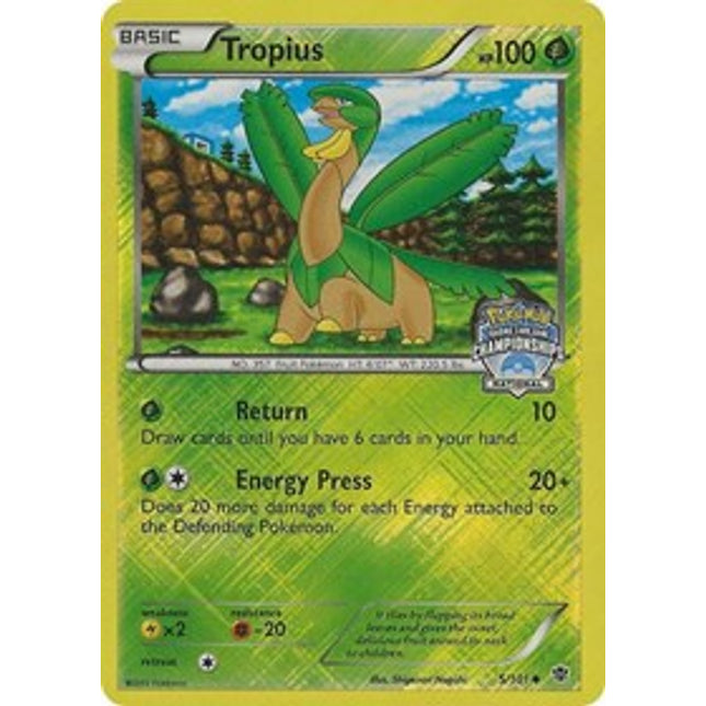 Tropius - 5/101 (National Championship Promo) [Black & White: Plasma Blast]