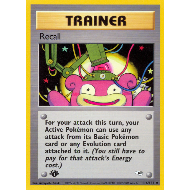 Recall (116/132) [Gym Heroes 1st Edition]
