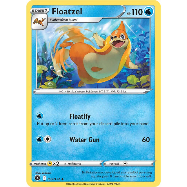 Floatzel (039/172) [Sword & Shield: Brilliant Stars]