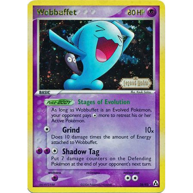 Wobbuffet (28/92) (Stamped) [EX: Legend Maker]