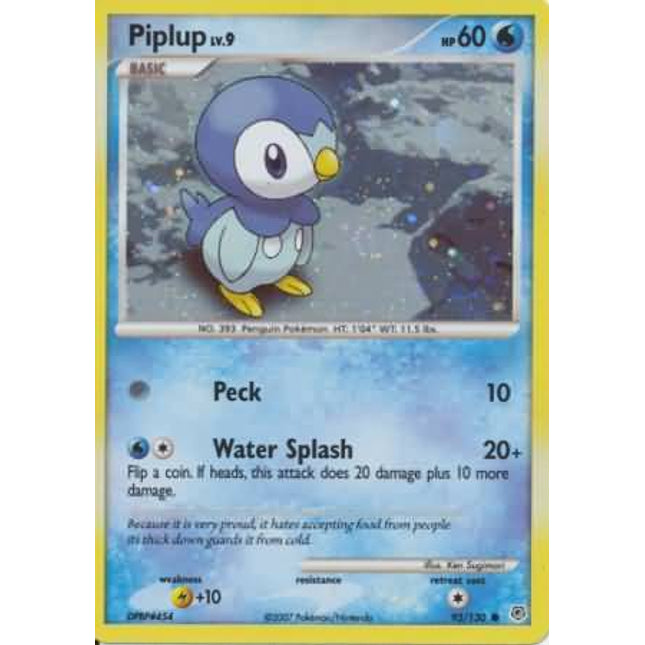Piplup (93/130) (Cosmos Holo) [Diamond & Pearl: Base Set]