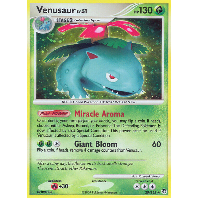 Venusaur (20/132) (Theme Deck Exclusive) [Diamond & Pearl: Secret Wonders]