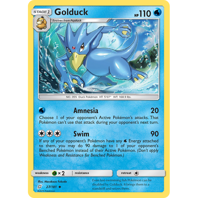 Golduck (27/181) [Sun & Moon: Team Up]