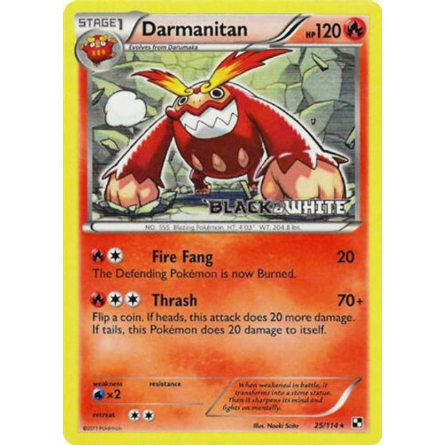 Darmanitan (25/114) (Prerelease Promo) [Black & White: Black Star Promos]