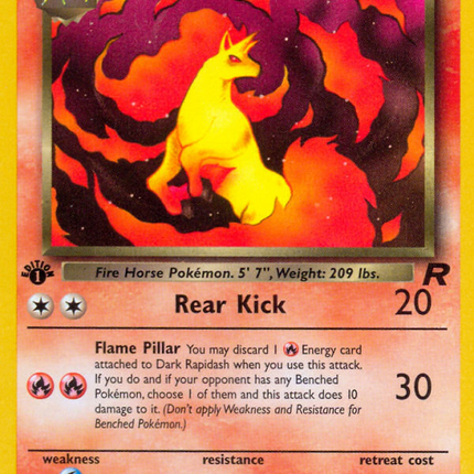 Dark Rapidash (44/82) [Team Rocket 1st Edition]
