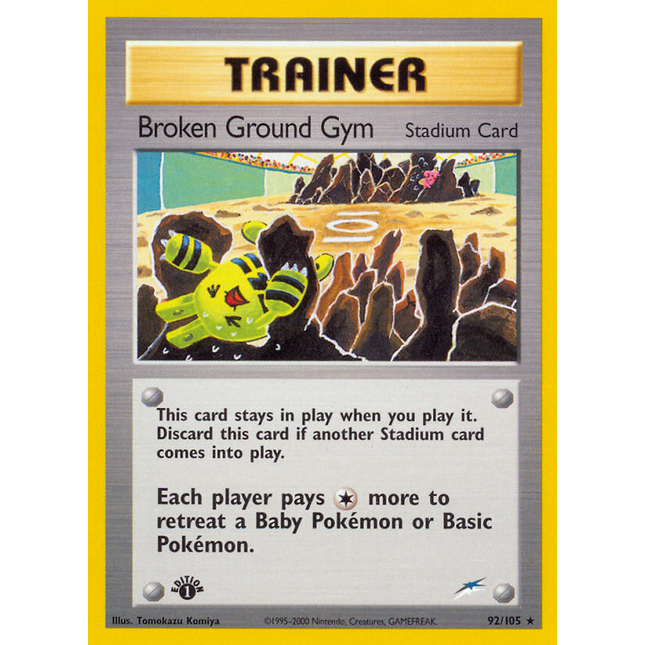Broken Ground Gym (92/105) [Neo Destiny 1st Edition]
