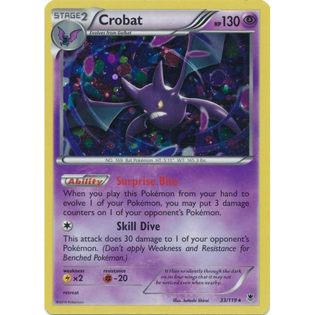Crobat (33/119) (Cosmos Holo) [XY: Phantom Forces]