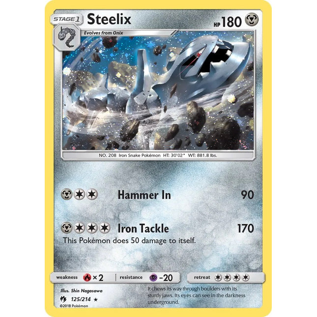 Steelix (125/214) (Cosmos Holo) [Sun & Moon: Lost Thunder]