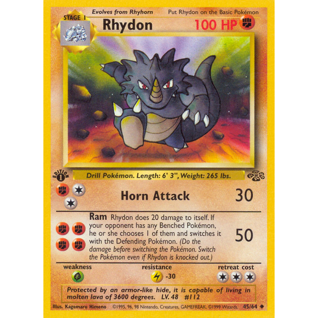 Rhydon (45/64) [Jungle 1st Edition]