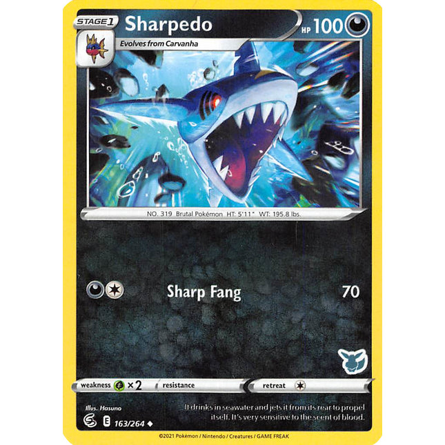 Sharpedo (163/264) (Eevee Deck) [Battle Academy 2022]
