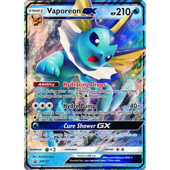 Vaporeon GX (SM172) (Jumbo Card) [Sun & Moon: Black Star Promos]