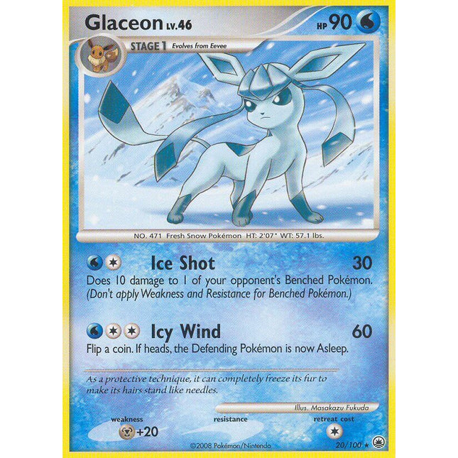 Glaceon (20/100) (Theme Deck Exclusive) [Diamond & Pearl: Majestic Dawn]