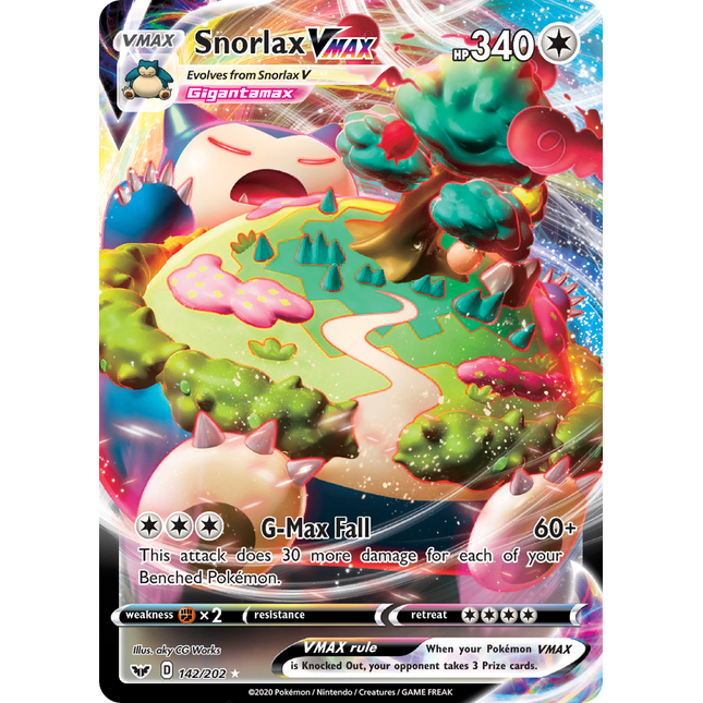 Snorlax VMAX (142/202) (Jumbo Card) [Sword & Shield: Base Set]
