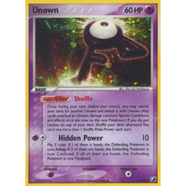 Unown (F) (F/28) [EX: Unseen Forces]