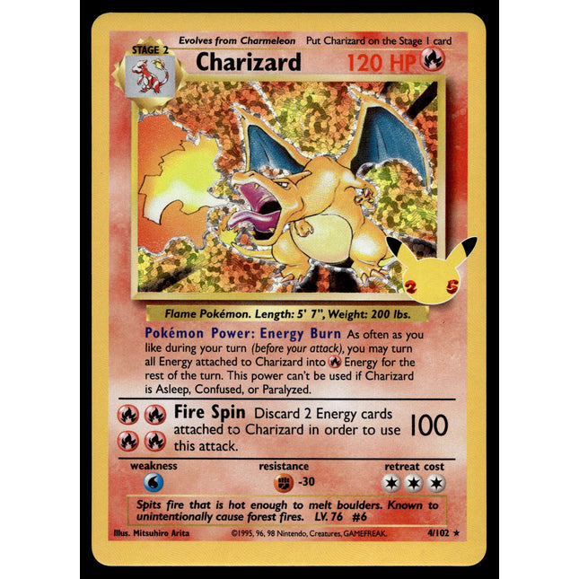 Charizard - 4/102 - NM - Holo - Celebrations - Pokemon - A6-48