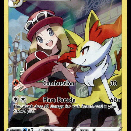 Braixen - TG01/TG30 - NM - Full Art - Silver Tempest - Pokemon - A6-6