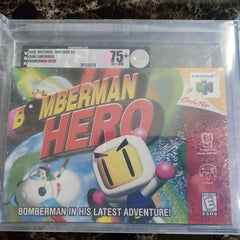 Bomberman Hero - Nintendo 64 - VGA 75+ - Silver - EX+/NM - Brand New Sealed