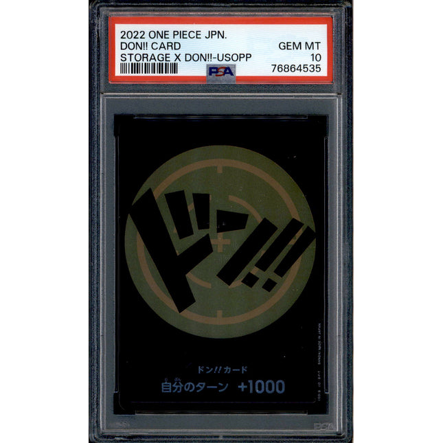 Usopp Don Card - Promo Storage - PSA 10 - Japanese Holo - Box - One Piece - 64535
