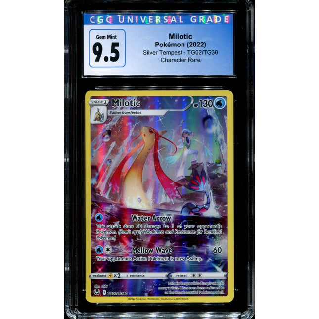 Milotic - TG02/TG30 - CGC 9.5 - Silver Tempest - Character Rare - Pokemon - 5049