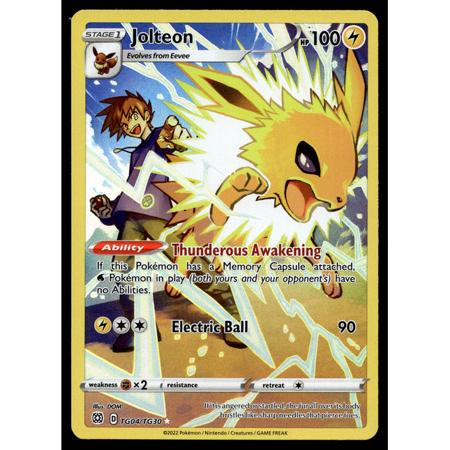 Jolteon - TG04/TG30 - NM - Full Art - Brilliant Stars - Pokemon - A6-21
