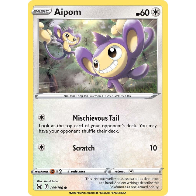 Aipom (144/196) [Sword & Shield: Lost Origin]