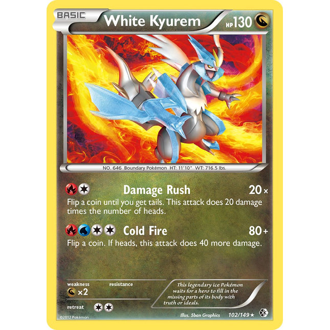 White Kyurem (102/149) (Theme Deck Exclusive) [Black & White: Boundaries Crossed]