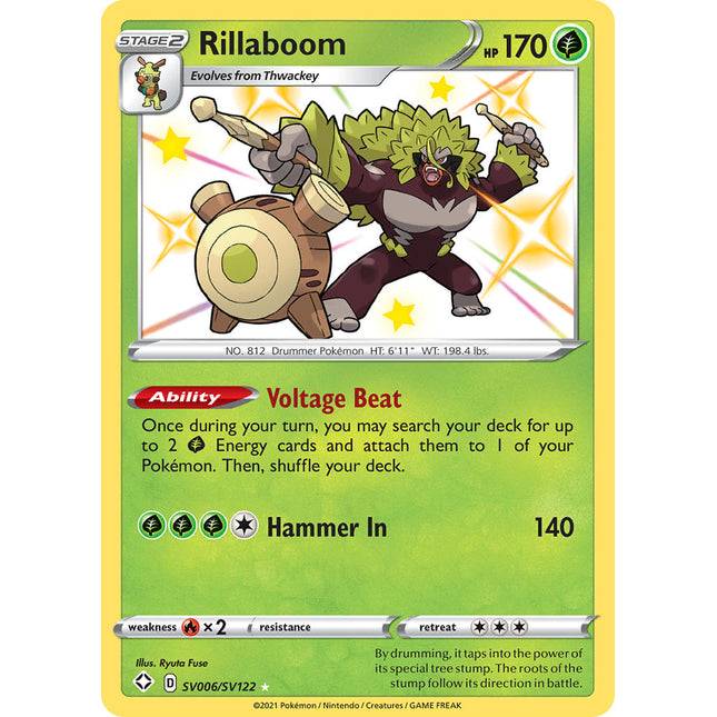 Rillaboom (SV006/SV122) [Sword & Shield: Shining Fates]