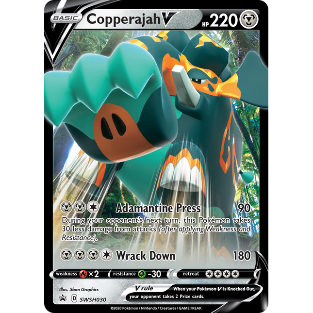 Copperajah V (SWSH030) (Jumbo Card) [Sword & Shield: Black Star Promos]