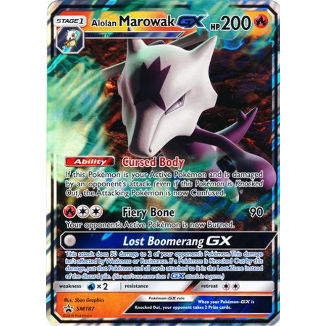 Alolan Marowak GX (SM187) (Jumbo Card) [Sun & Moon: Black Star Promos]