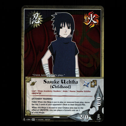 Sasuke Uchiha (Childhood) - 1284 - NM - 1st Edition Foil - S23 - Naruto CCG - D4-41