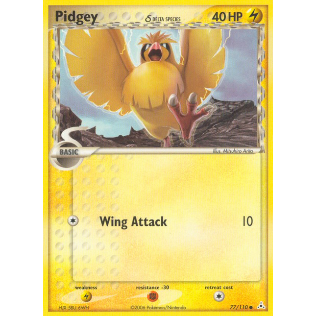 Pidgey (77/110) (Delta Species) [EX: Holon Phantoms]