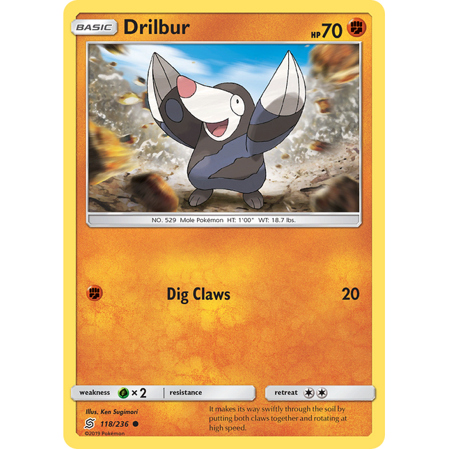 Drilbur (118/236) [Sun & Moon: Unified Minds]