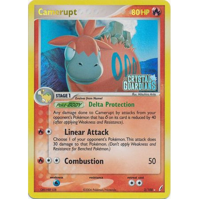 Camerupt (3/100) (Stamped) [EX: Crystal Guardians]