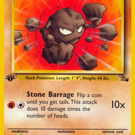 Geodude (47/62) [Fossil 1st Edition]