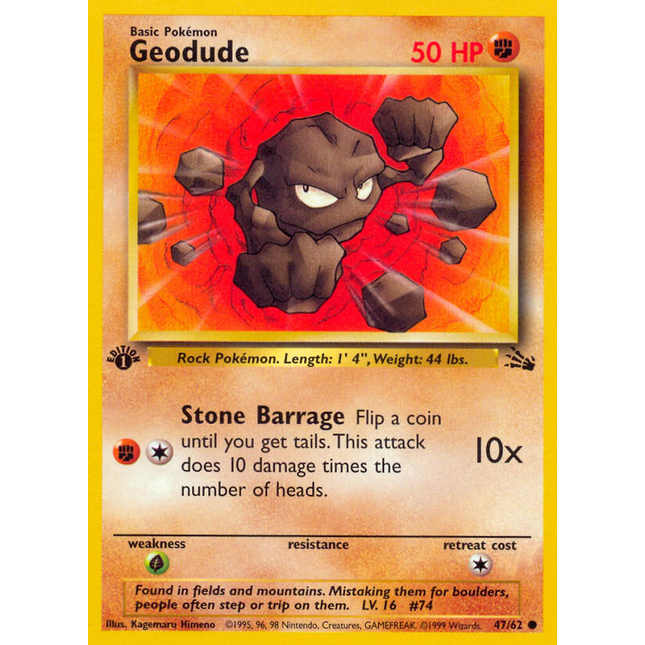 Geodude (47/62) [Fossil 1st Edition]