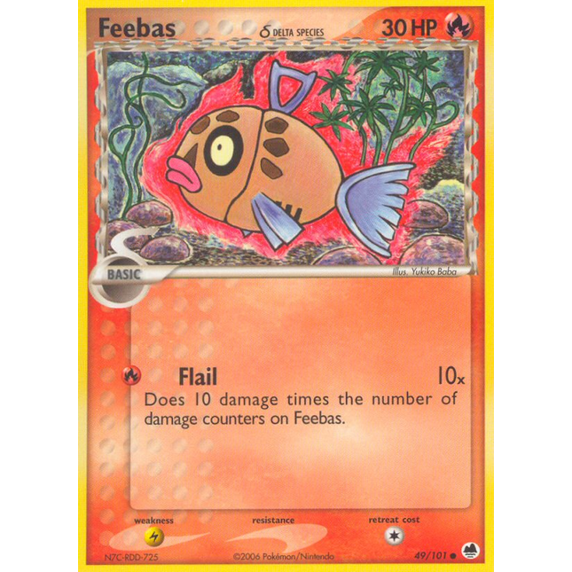 Feebas (49/101) (Delta Species) [EX: Dragon Frontiers]