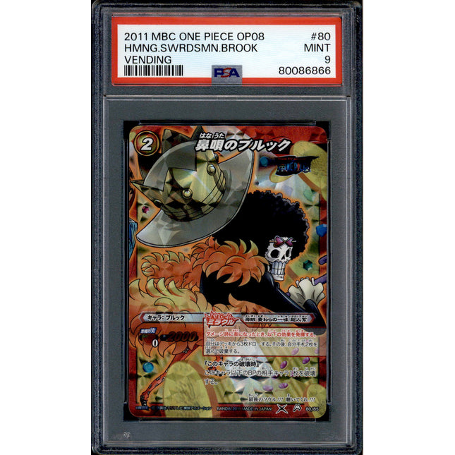 Brook - 80/85 - PSA 9 - Miracle Rare - Miracle Battle Carddass - One Piece - 86866