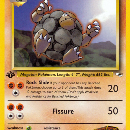 Brock's Golem (20/132) [Gym Heroes 1st Edition]
