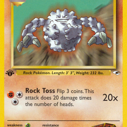 Brock's Graveler (40/132) [Gym Heroes 1st Edition]