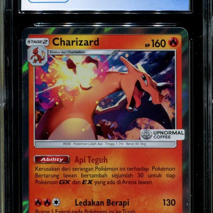 Charizard - 080/SM-P - CGC 10 - Sun & Moon Promos - Indonesian - Upnormal Coffee - Pokemon - 94136