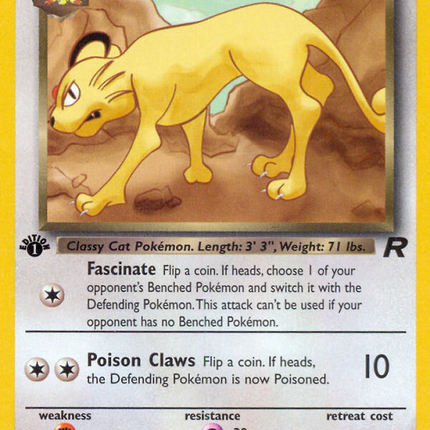 Dark Persian (42/82) [Team Rocket 1st Edition]
