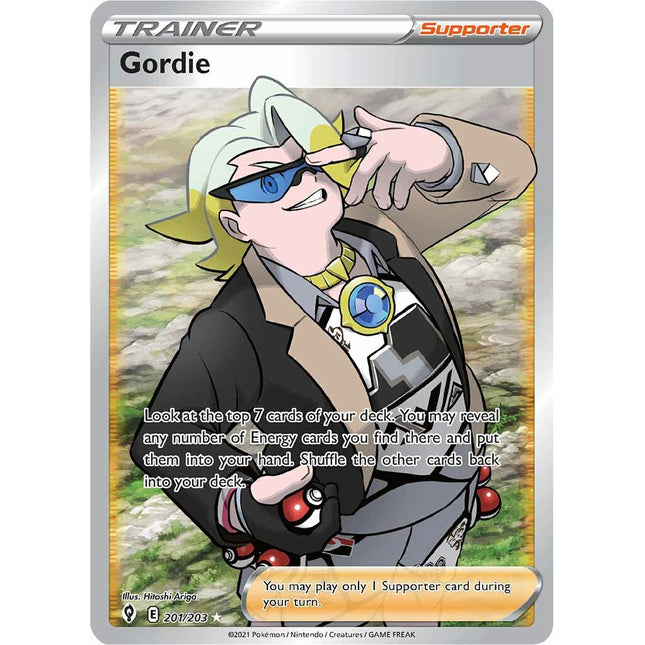 Gordie (201/203) [Sword & Shield: Evolving Skies]
